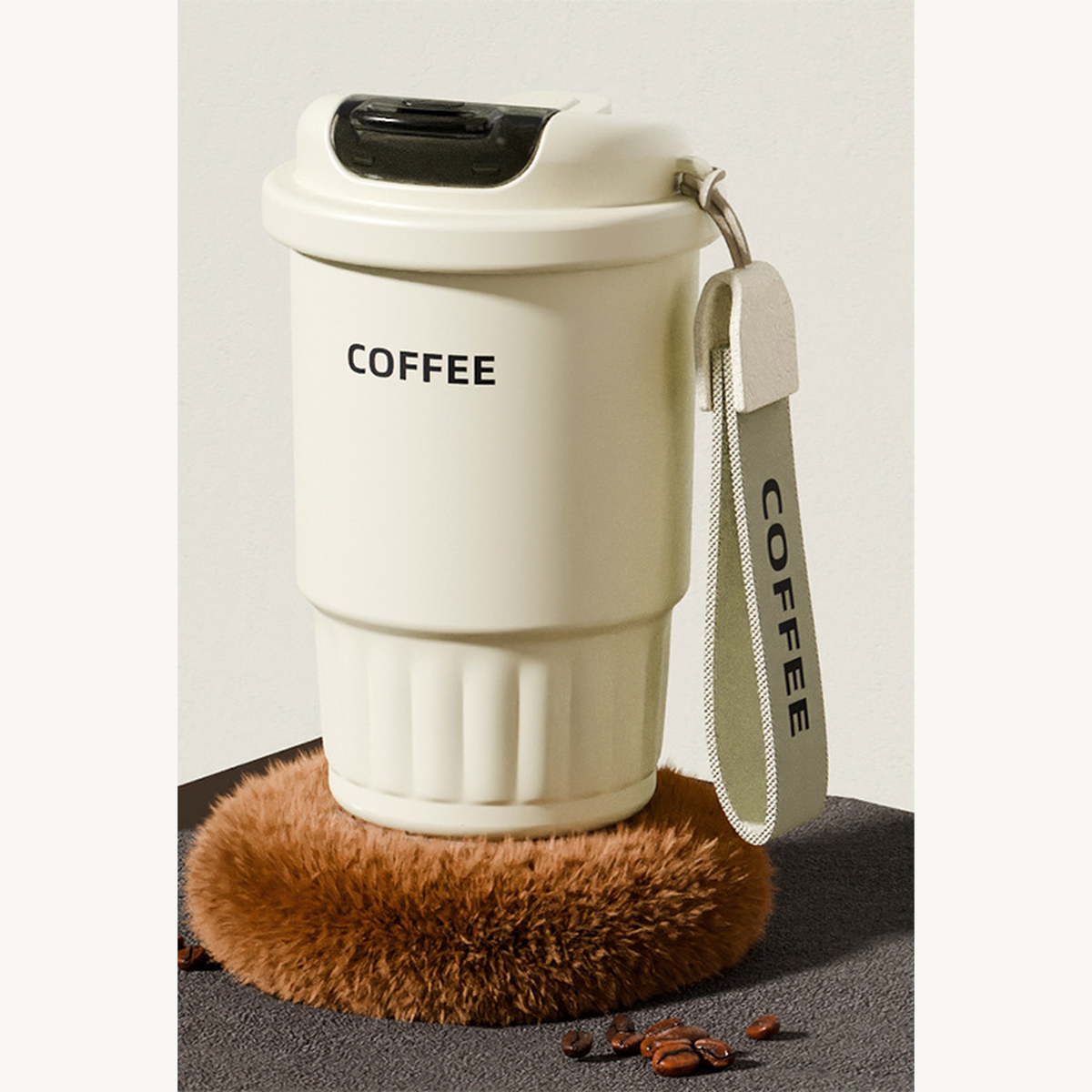 316 Stainless Steel Dual-Drink Insulated Coffee Tumbler
