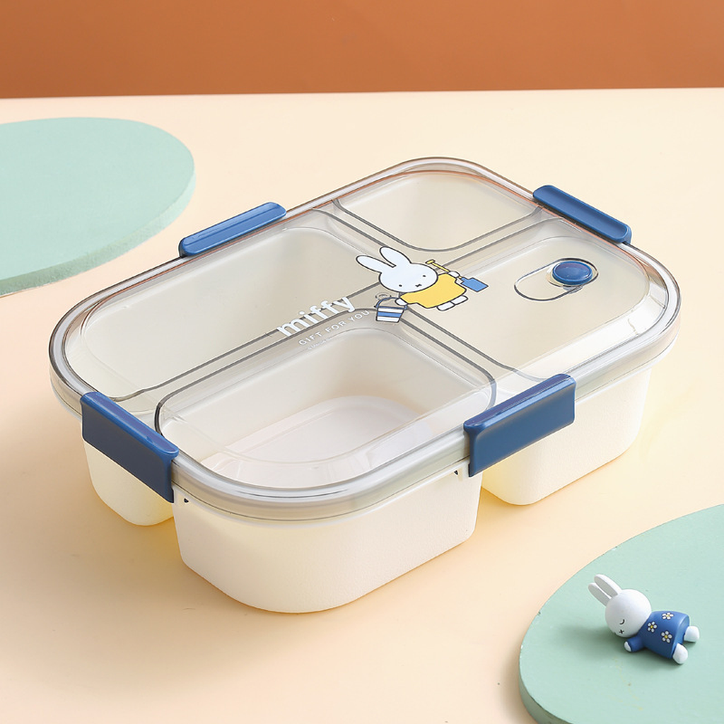 Cartoon 3 or 4-Compartment Microwave Lunch Box