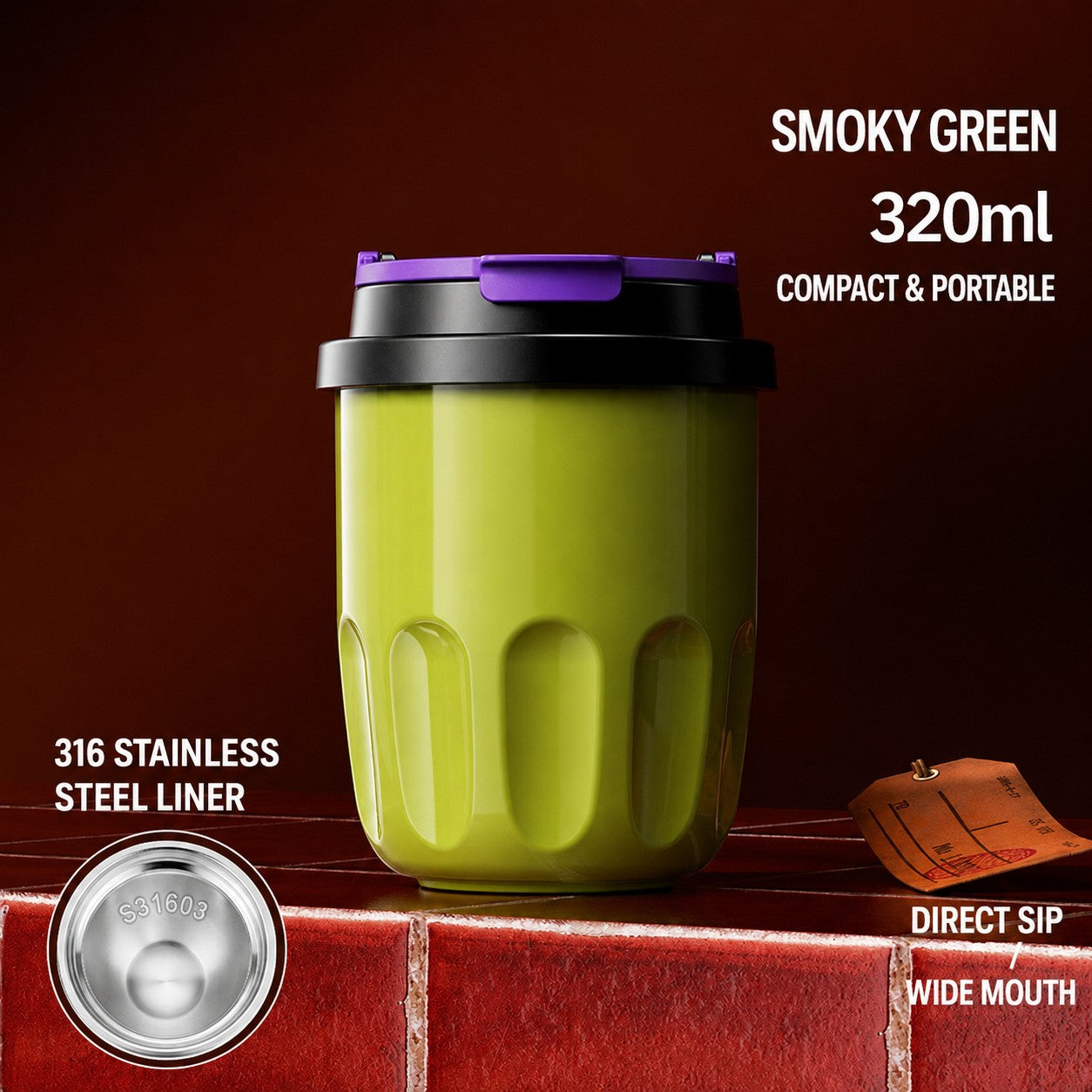 Custom 320ml Mini Insulated Coffee Tumbler
