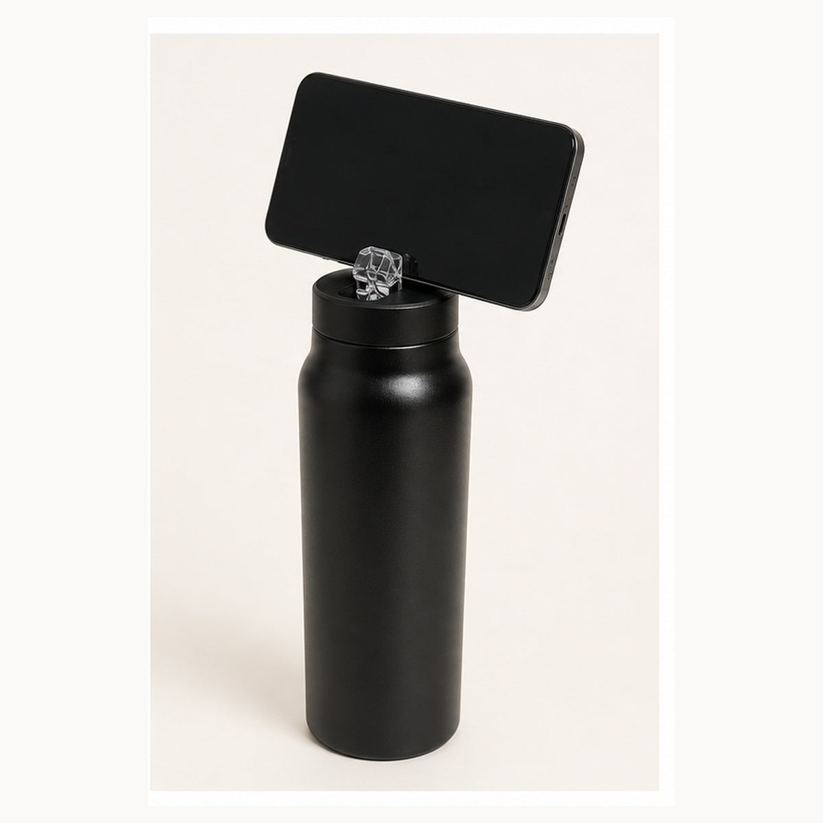 Custom 24oz Magnetic Phone-Stand Stainless Steel Sports Bottle