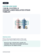 1100 ml 316 Stainless Steel & Ceramic-Lined Insulated Straw Tumbler