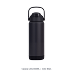 12oz 20oz 304 Stainless Steel Straw Insulated Bottle — 20OZ-600ML / Black