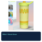 650ml Stainless Steel Dual-Drink Tea Tumbler