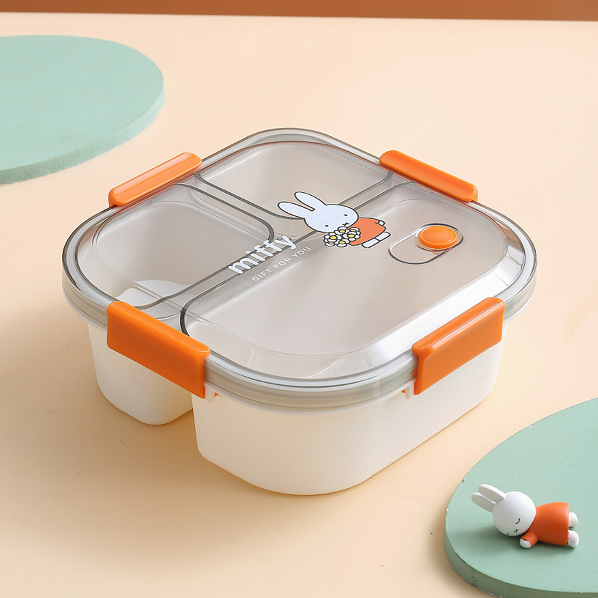 Cartoon 3 or 4-Compartment Microwave Lunch Box
