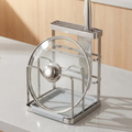 Stainless Steel Knife, Lid and Cutting Board Organizer