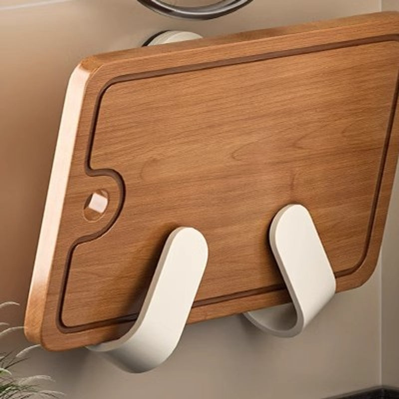 Adjustable Suction Cup Pot Lid & Cutting Board Holder – Ivory or Gunmetal