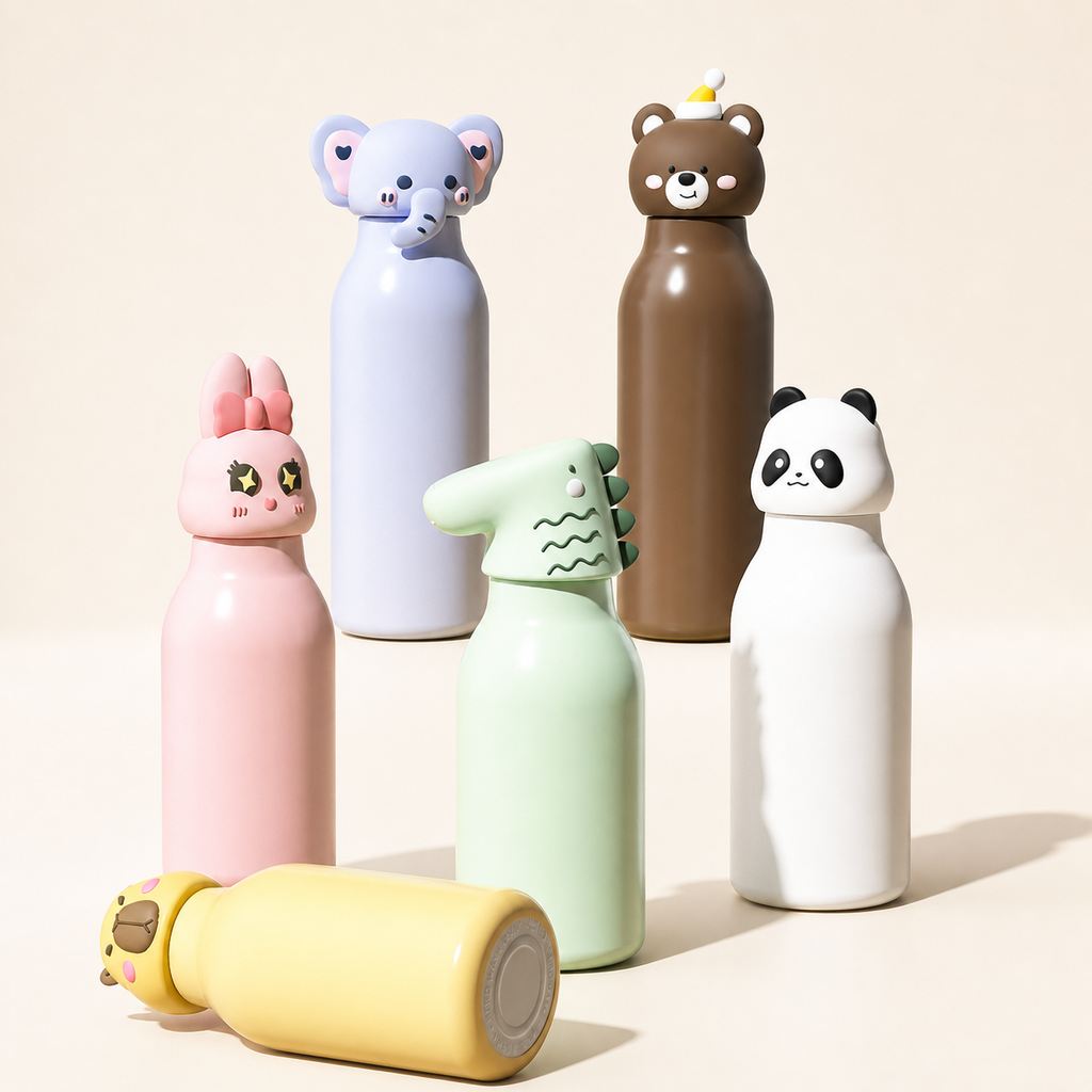 316 Stainless Steel Cartoon Straw Bottle gallery view 1