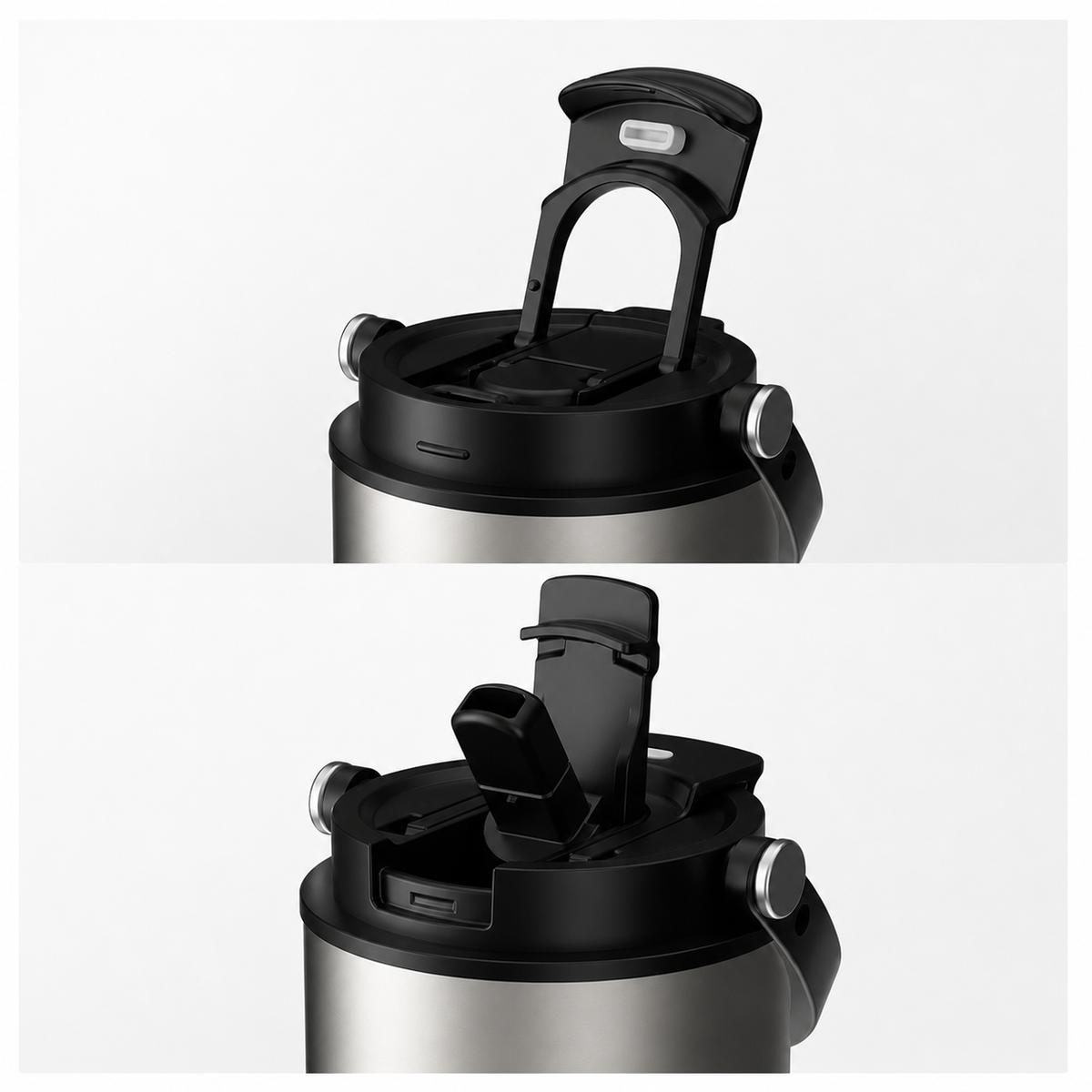 316 Stainless Steel Ceramic-Lined Dual-Drink Tumbler gallery view 2
