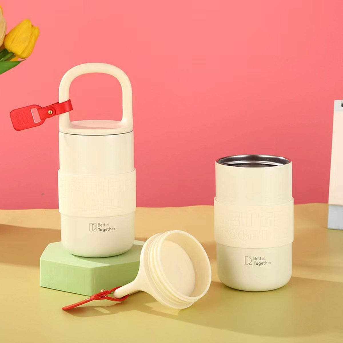316-stainless-steel-lock-lid-travel-tumbler source-proven open cup and lid view