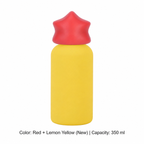 350ml 316 Stainless Steel Kids' Sports Bottle — 350 ml / Red + Lemon Yellow (New)