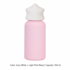 350ml 316 Stainless Steel Kids' Sports Bottle — 350 ml / Ivory White + Light Pink (New)