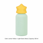 350ml 316 Stainless Steel Kids' Sports Bottle — 350 ml / Lemon Yellow + Light Green (New)