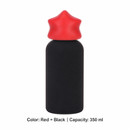 350ml 316 Stainless Steel Kids' Sports Bottle — 350 ml / Red + Black