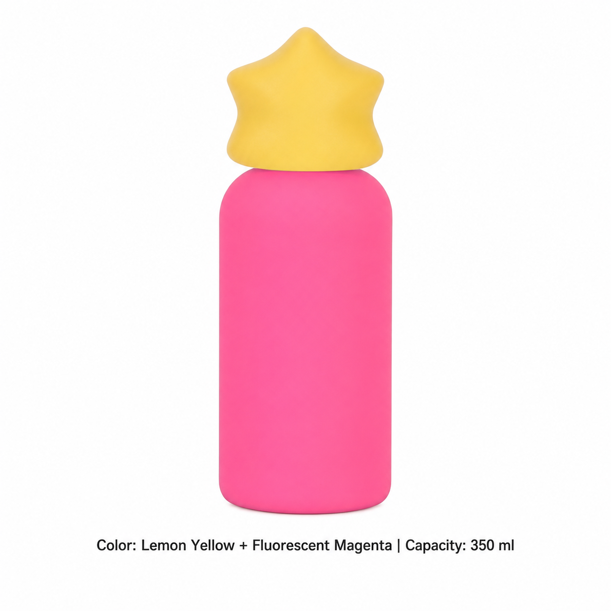 350ml 316 Stainless Steel Kids' Sports Bottle — 350 ml / Lemon Yellow + Fluorescent Magenta
