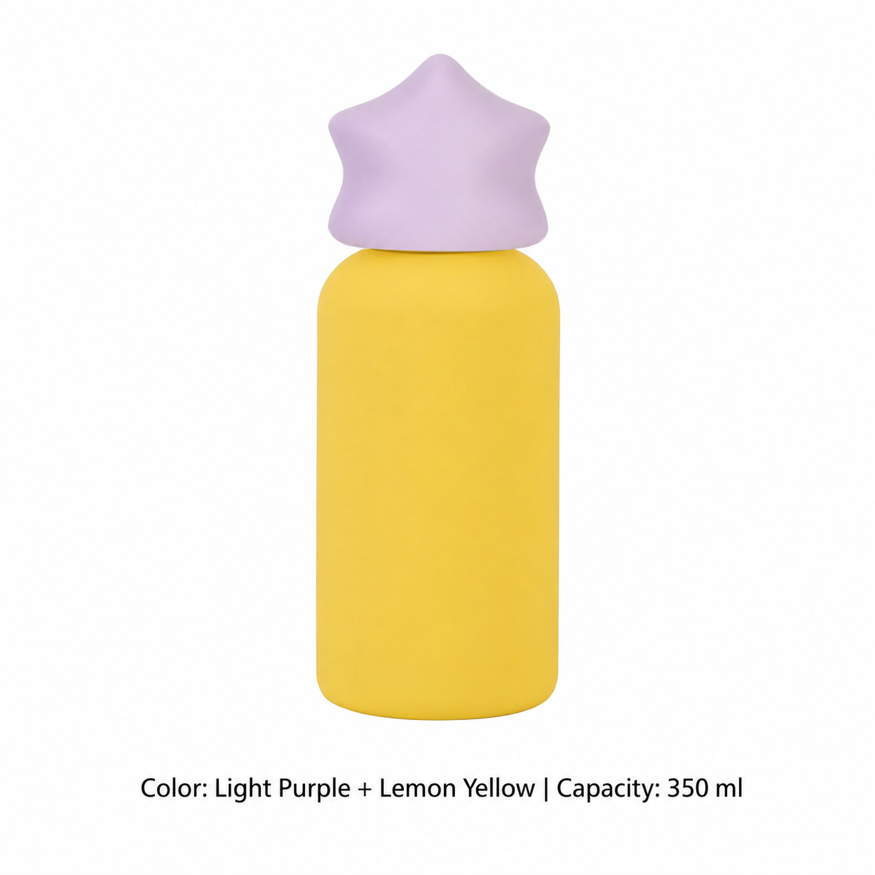 350ml 316 Stainless Steel Kids' Sports Bottle — 350 ml / Light Purple + Lemon Yellow