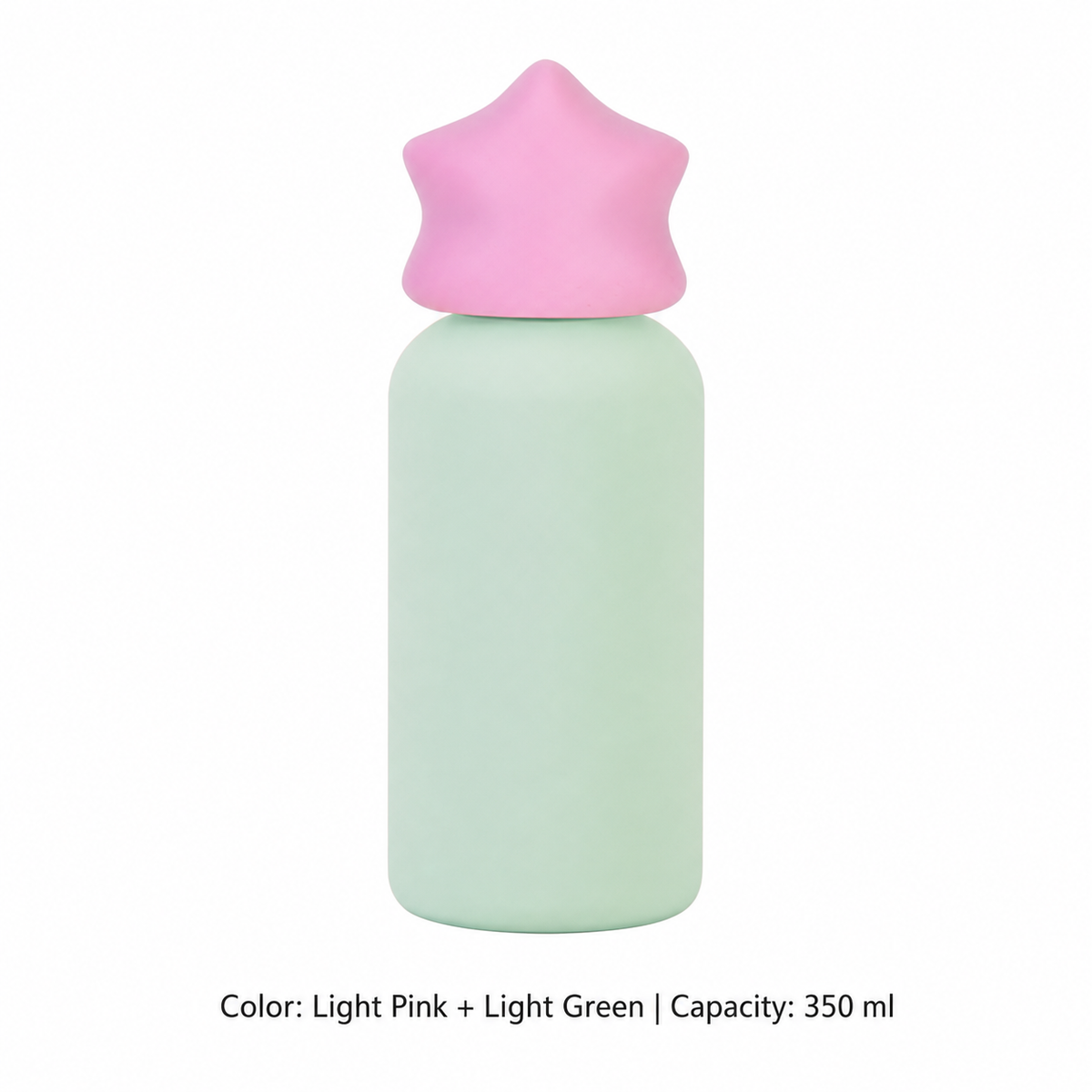350ml 316 Stainless Steel Kids' Sports Bottle — 350 ml / Light Pink + Light Green