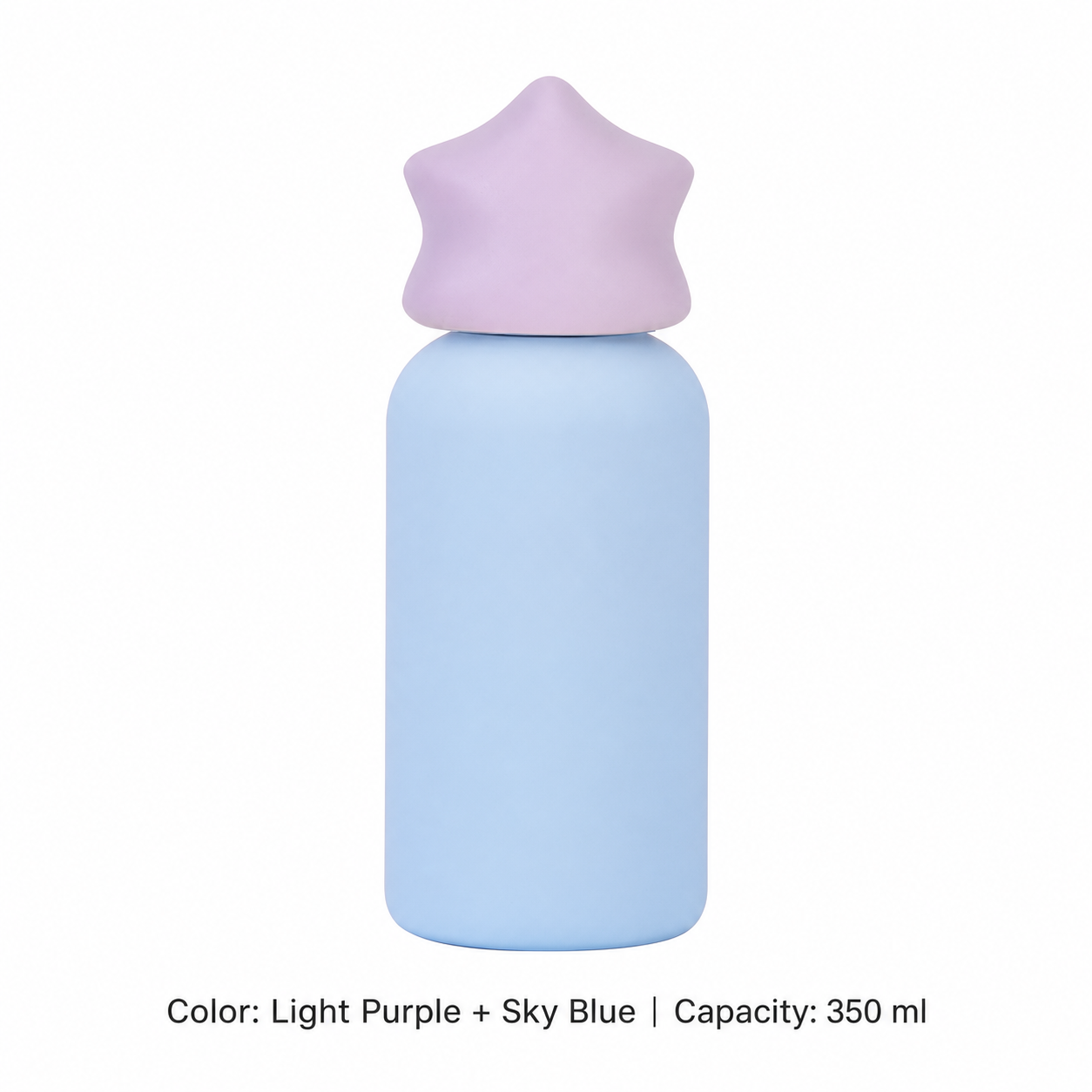 350ml 316 Stainless Steel Kids' Sports Bottle — 350 ml / Light Purple + Sky Blue