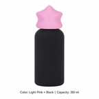 350ml 316 Stainless Steel Kids' Sports Bottle — 350 ml / Light Pink + Black