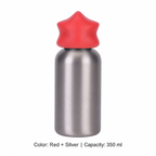 350ml 316 Stainless Steel Kids' Sports Bottle — 350 ml / Red + Silver