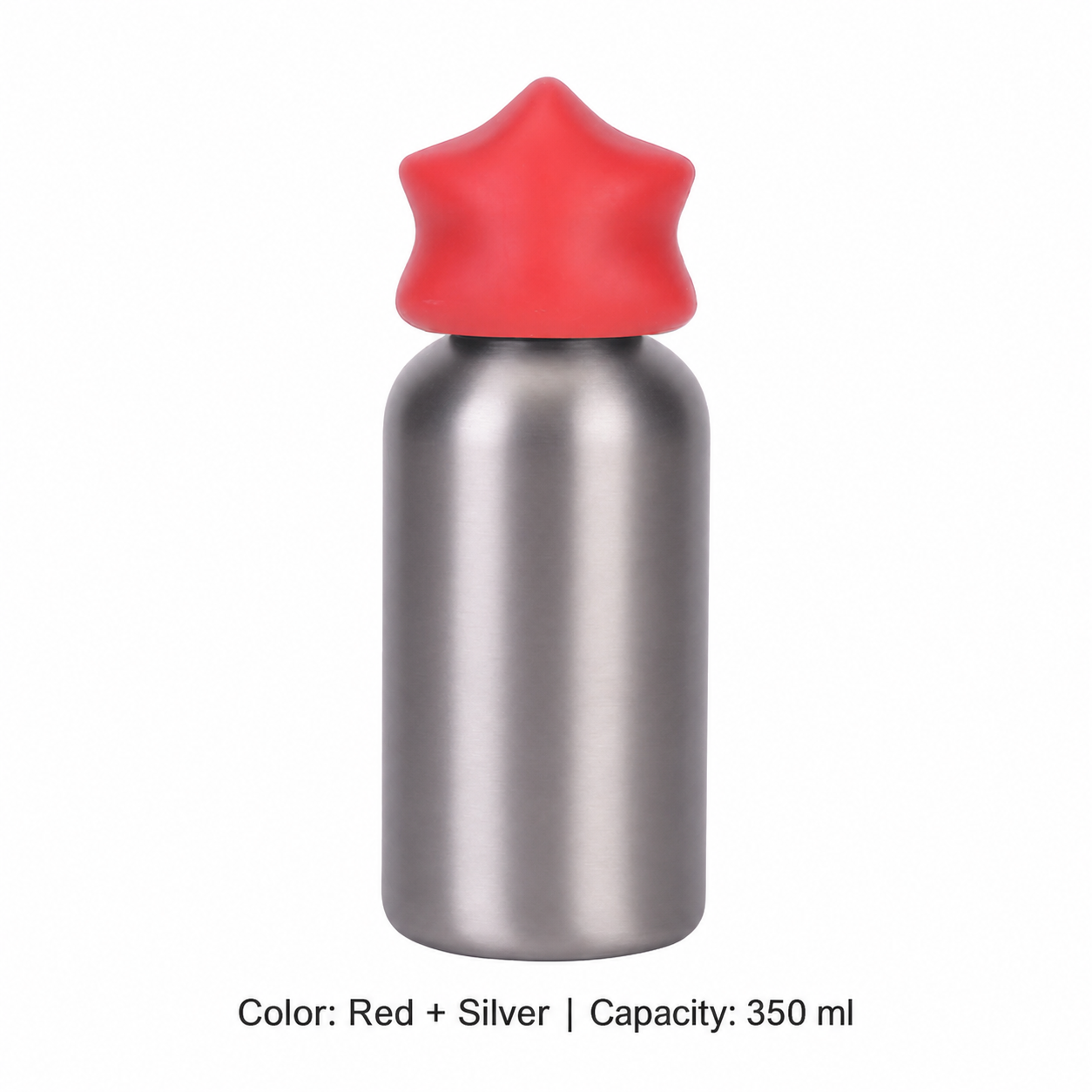 350ml 316 Stainless Steel Kids' Sports Bottle — 350 ml / Red + Silver