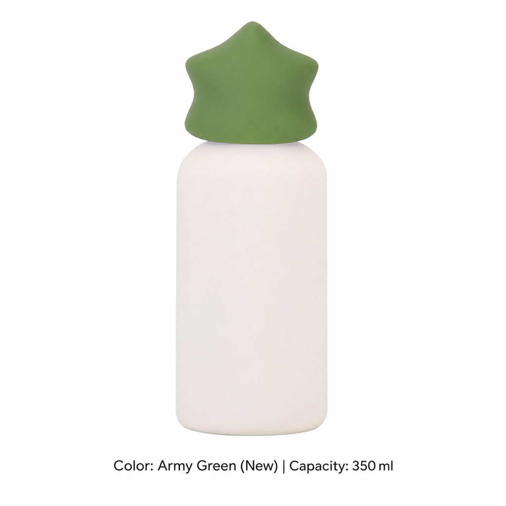 350ml 316 Stainless Steel Kids' Sports Bottle — 350 ml / Army Green (New)