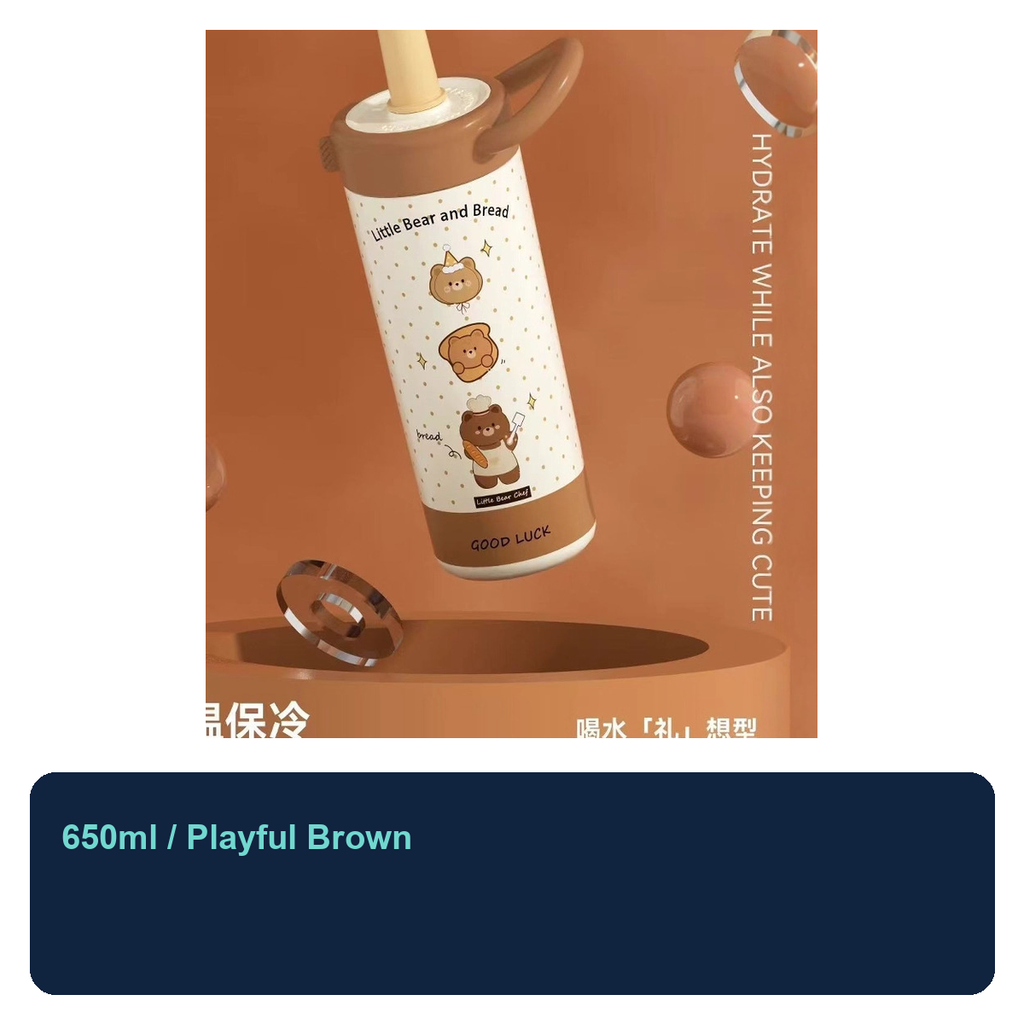 650ml Stainless Steel Dual-Drink Tea Tumbler