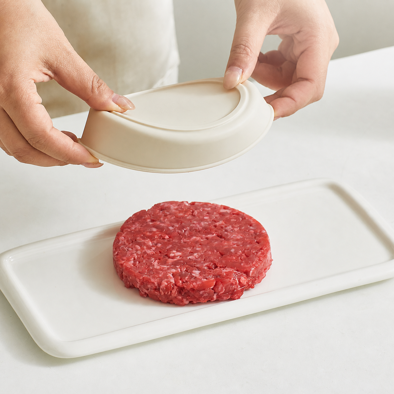 Silicone Burger Patty Freezer Storage Container