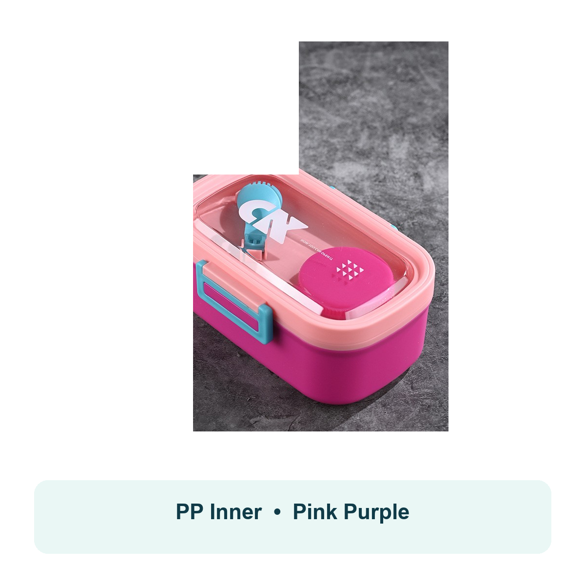 Cartoon Compartment Lunch Box with Soup Cup
