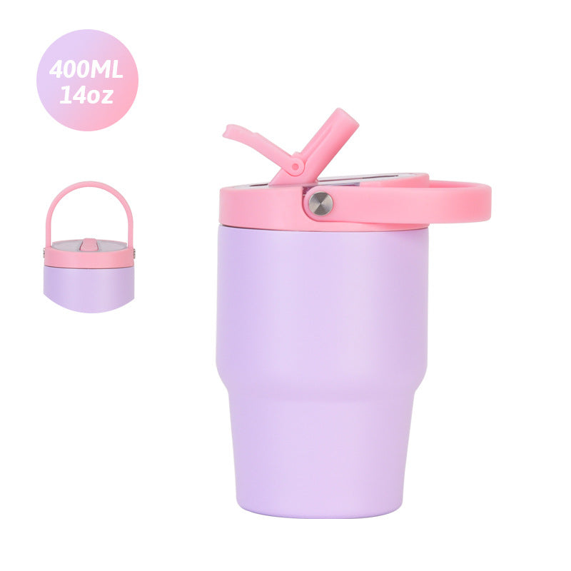Custom 14oz Folding-Spout Stainless Steel Insulated Car Tumbler