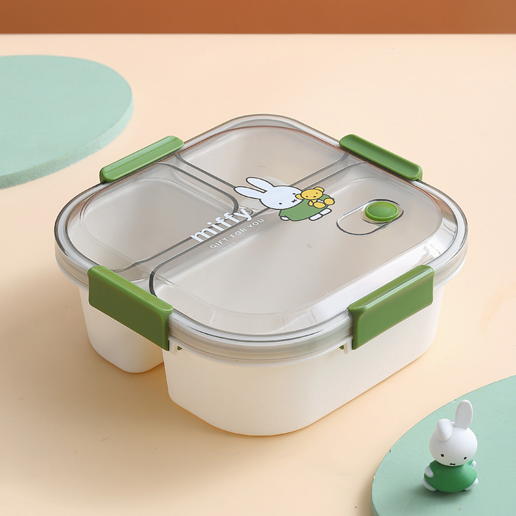 Cartoon 3 or 4-Compartment Microwave Lunch Box
