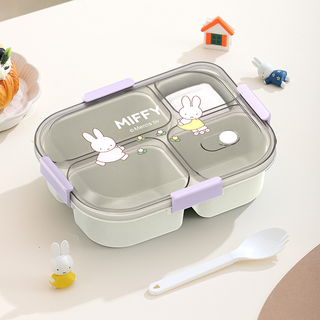 Cartoon 3 or 4-Compartment Microwave Lunch Box