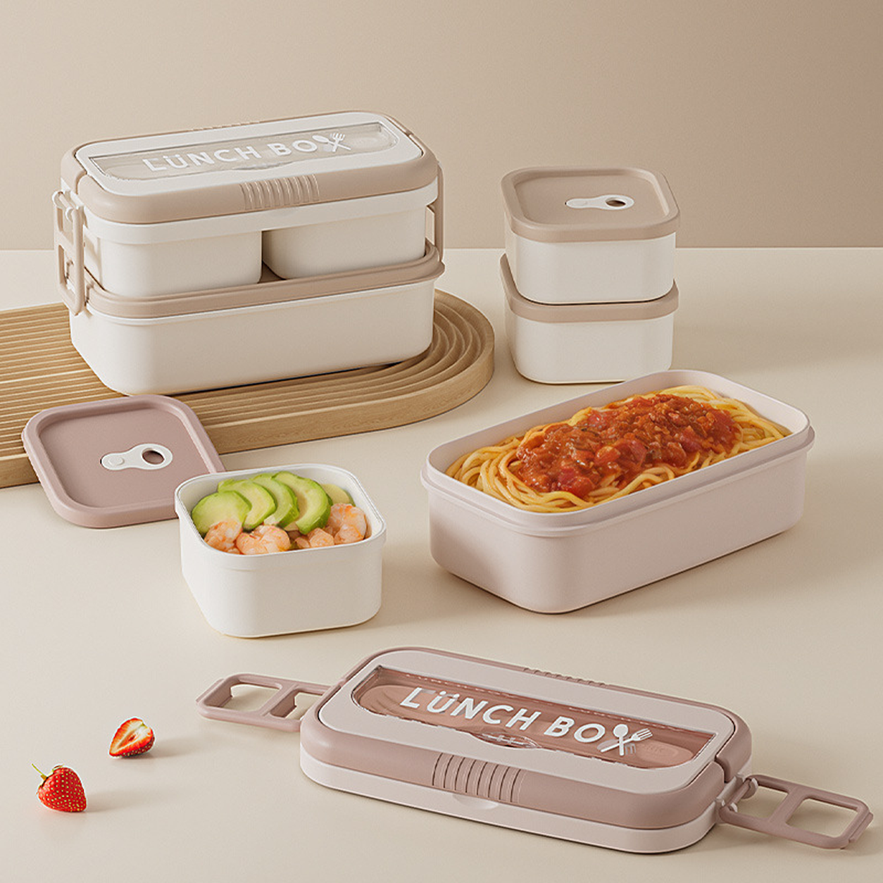 Microwave-Safe Compartment Meal Prep Lunch Box