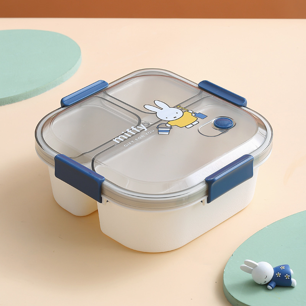 Cartoon 3 or 4-Compartment Microwave Lunch Box