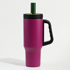 Custom 1100ml 304 Stainless Steel Straw Tumbler with Handle