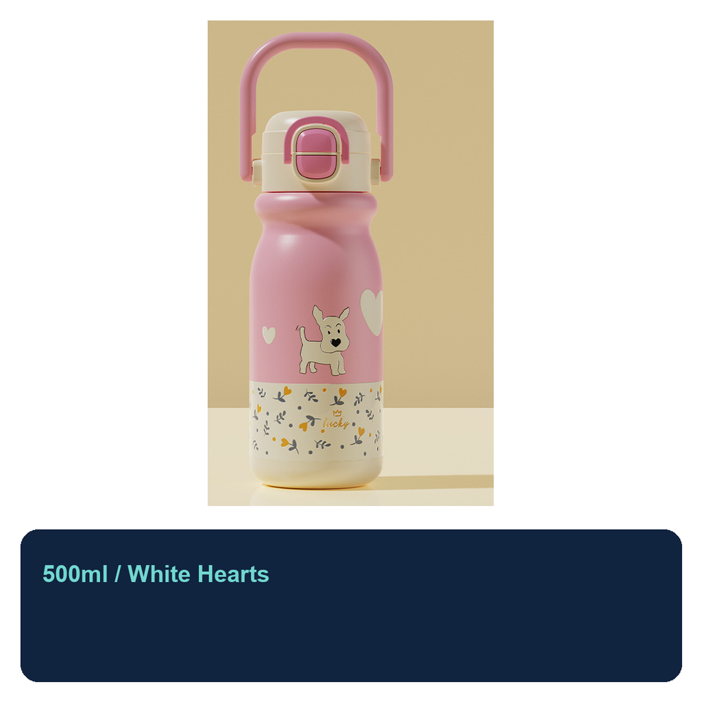 500ml Stainless Steel Kids Dual-Drink Bottle