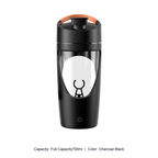 700ml Electric Tritan Mixing Shaker Bottle — Full Capacity700ml / Charcoal Black