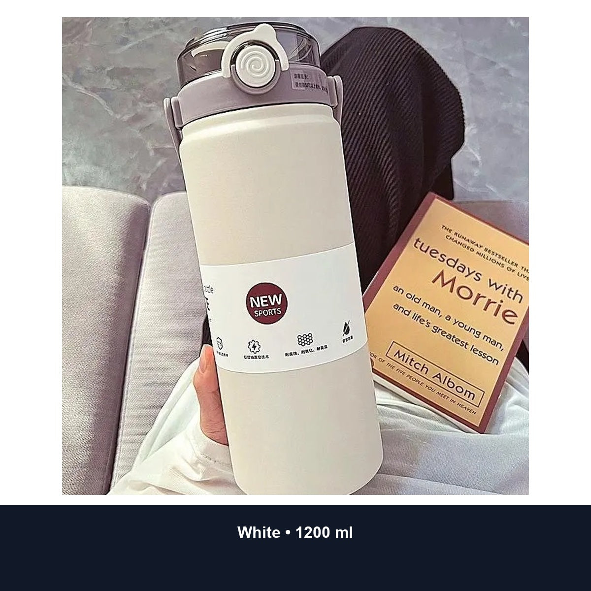 Custom 1L / 1.2L 316 Stainless Steel Dual-Drink Insulated Jug