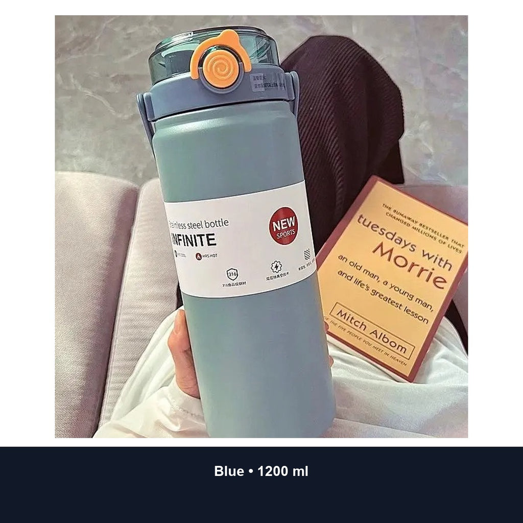 Custom 1L / 1.2L 316 Stainless Steel Dual-Drink Insulated Jug