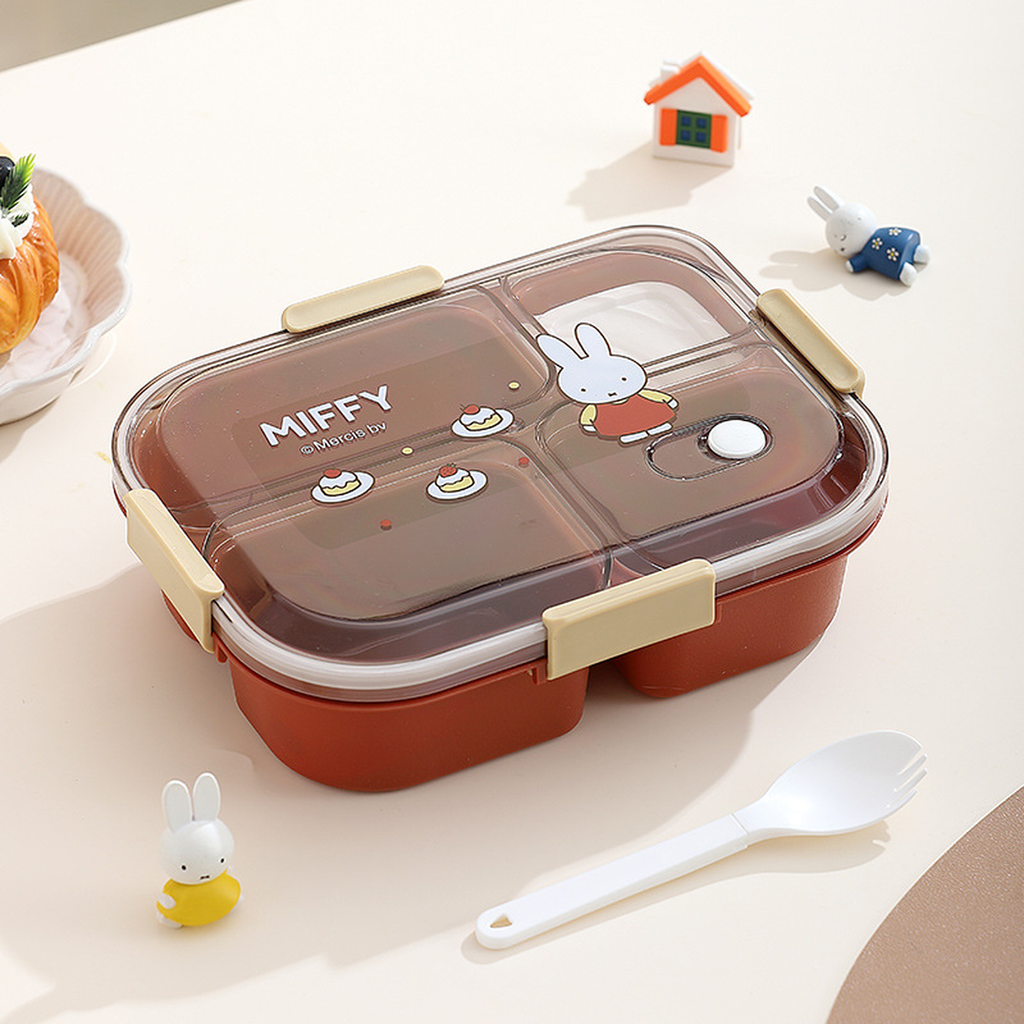 Cartoon 3 or 4-Compartment Microwave Lunch Box