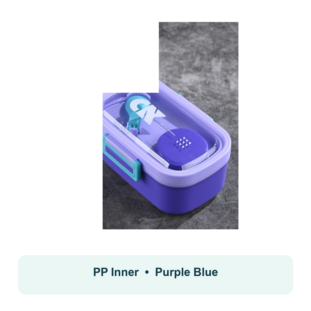 Cartoon Compartment Lunch Box with Soup Cup