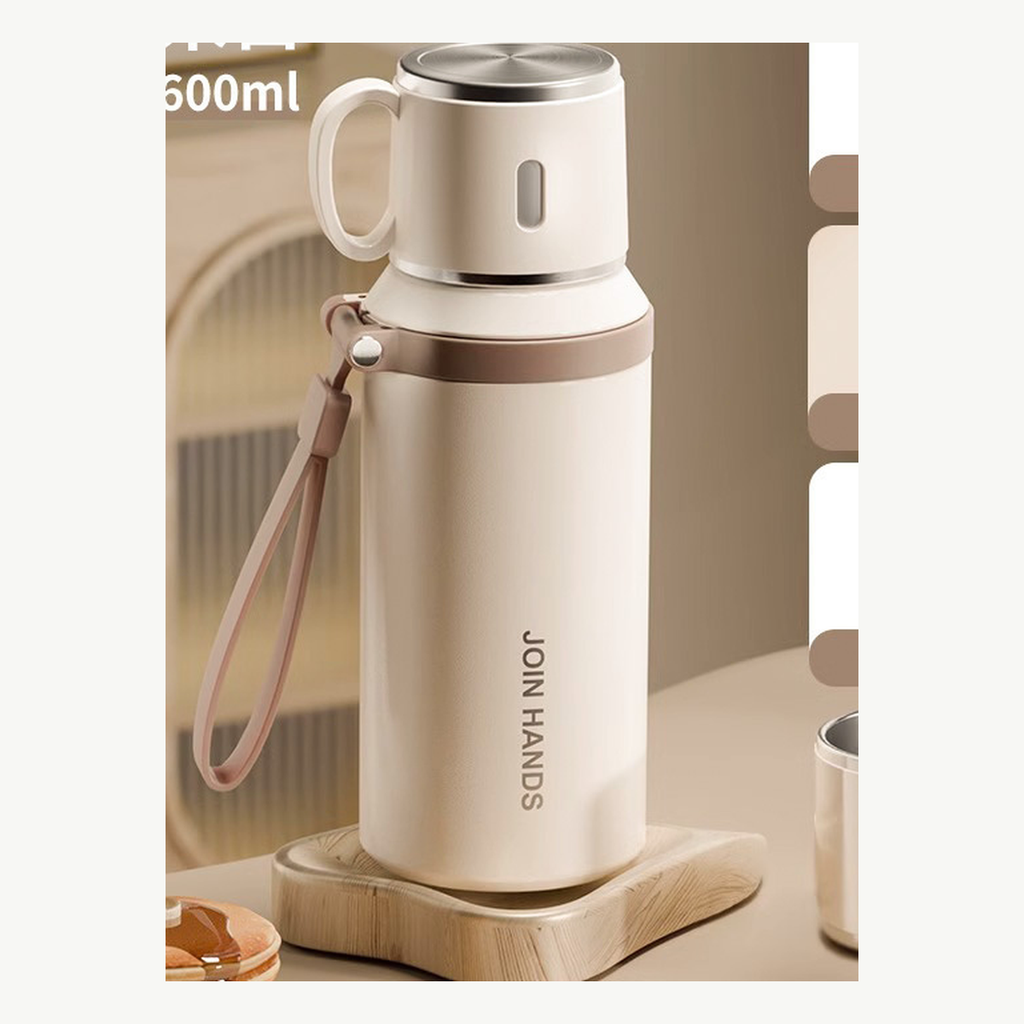 600 ml 316 Stainless Steel Tea-Infuser Insulated Bottle with Cup Lid