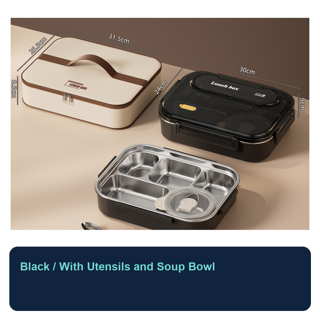 Extra-Large 304 Stainless Steel Leakproof Lunch Box