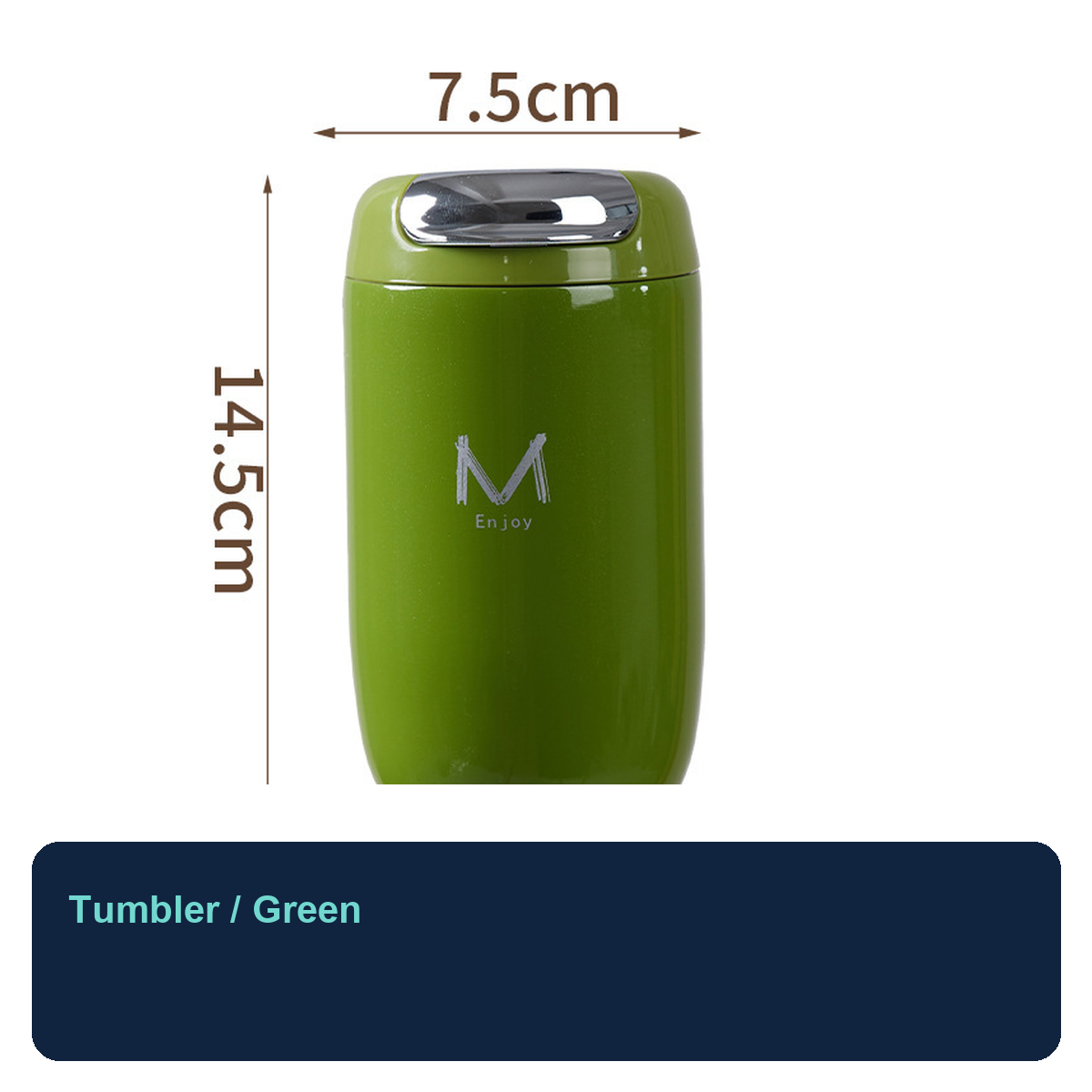 316 Stainless Steel Egg-Shaped Insulated Coffee Tumbler