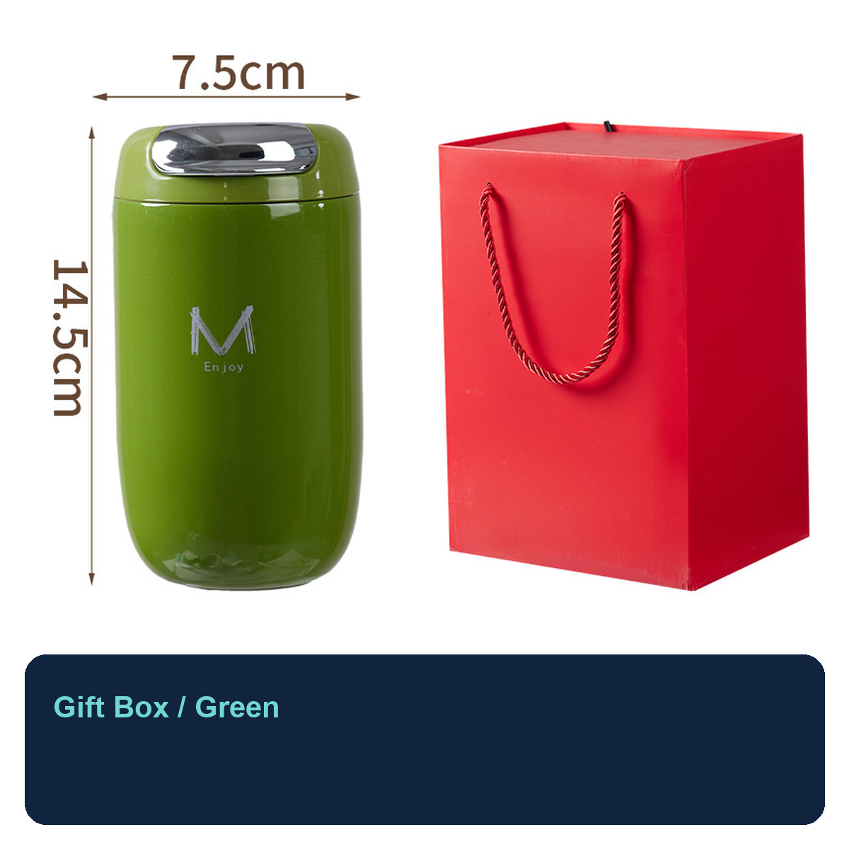 316 Stainless Steel Egg-Shaped Insulated Coffee Tumbler