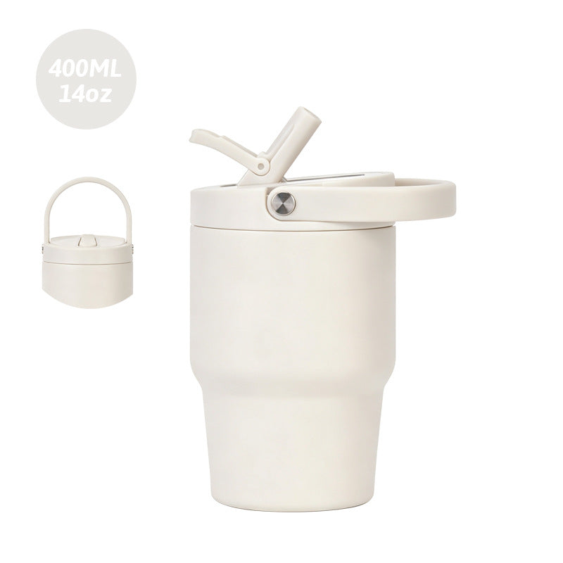 Custom 14oz Folding-Spout Stainless Steel Insulated Car Tumbler