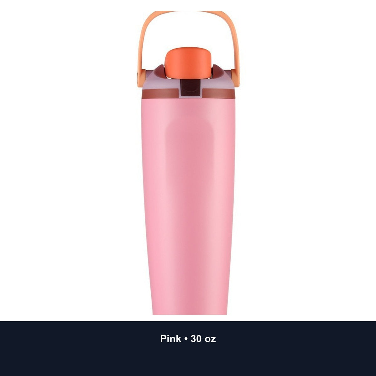 Custom 30oz Stainless Steel Dual-Drink Sports Tumbler with Handle