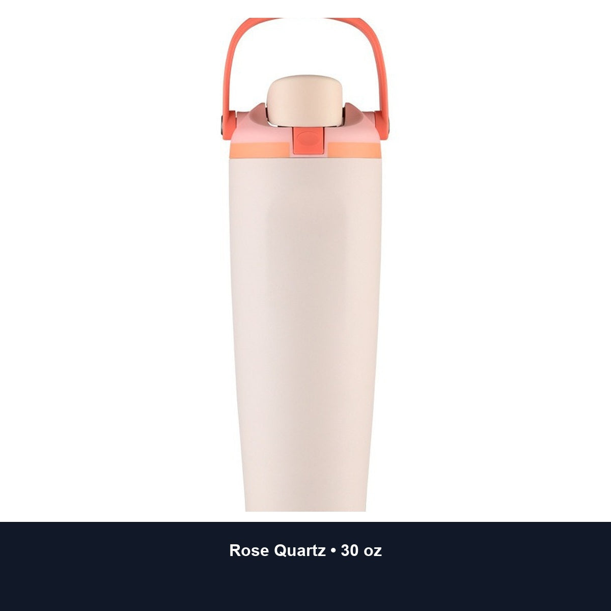 Custom 30oz Stainless Steel Dual-Drink Sports Tumbler with Handle