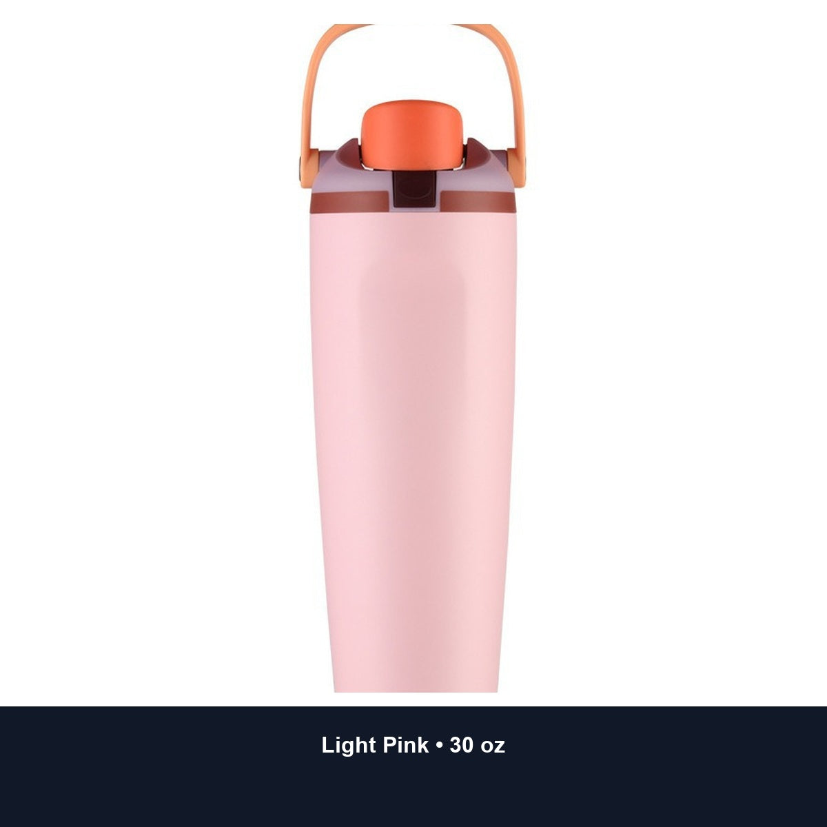 Custom 30oz Stainless Steel Dual-Drink Sports Tumbler with Handle