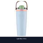 Custom 30oz Stainless Steel Dual-Drink Sports Tumbler with Handle