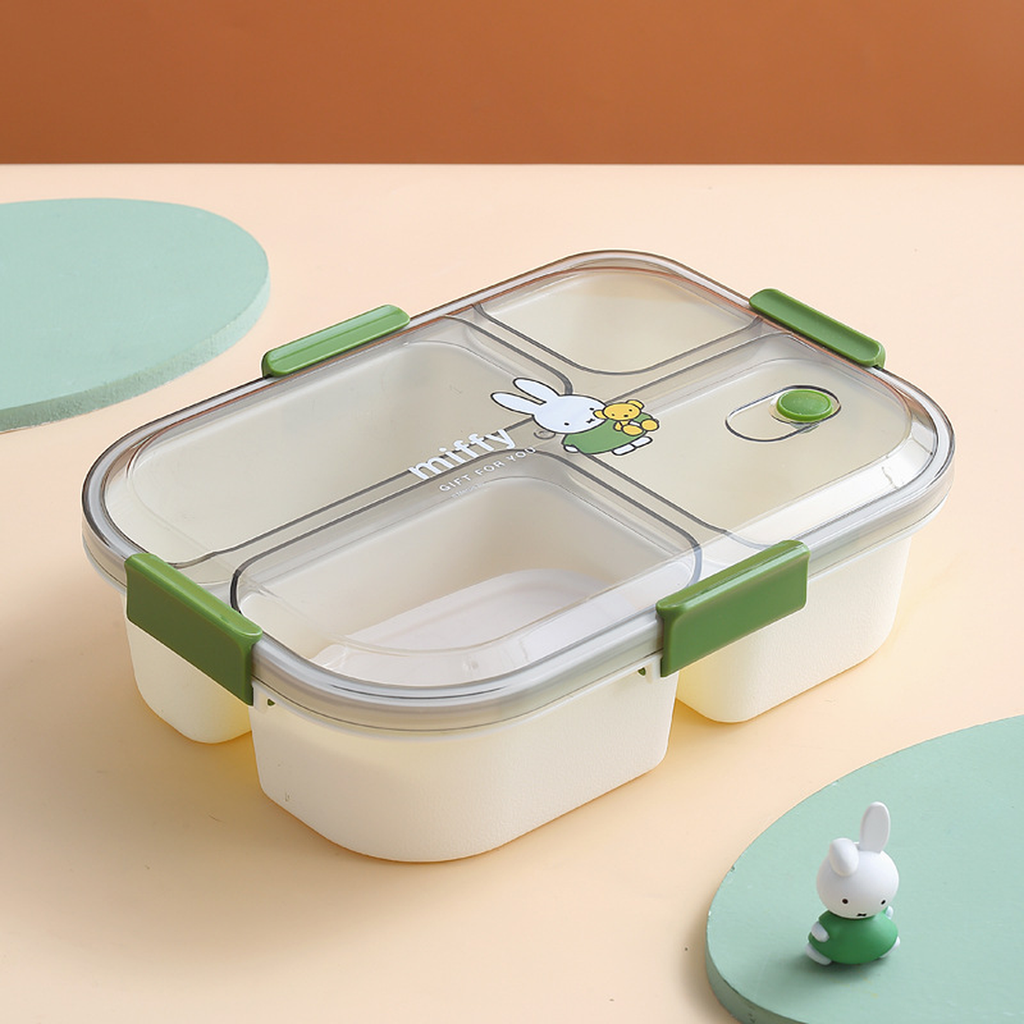 Cartoon 3 or 4-Compartment Microwave Lunch Box